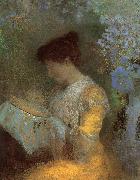 Odilon Redon Madame Arthur Fontaine oil